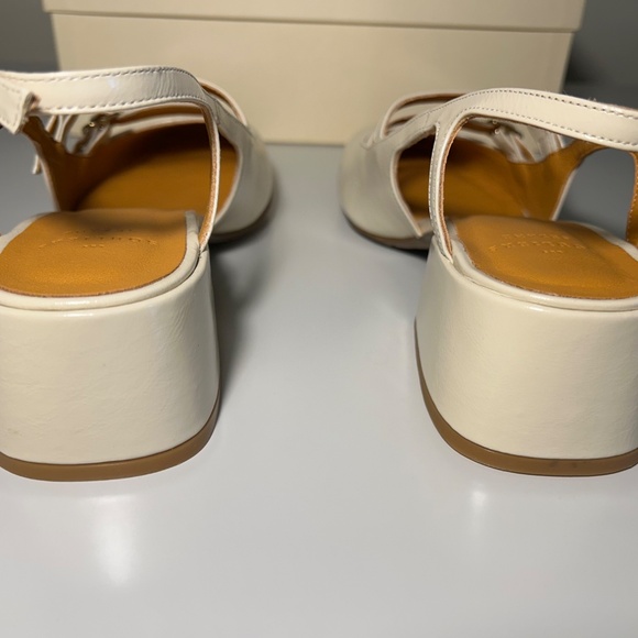 NEW Womens Sezane Paula Babies White Lacquer Shoes size US 6 FR 37 - Picture 7 of 16